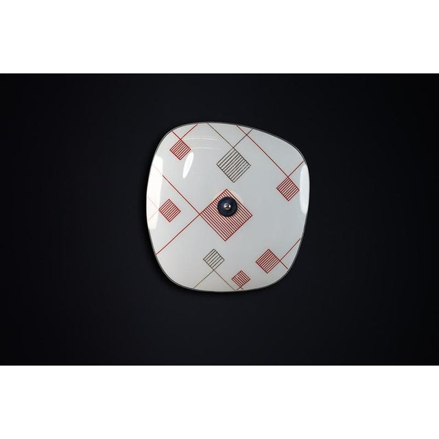 Mid-Century Glass Hanging Wall Light, 1958 For Sale - Image 3 of 10