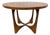 Mid-Century Modern Broyhill Brasilia Round Walnut Side Table For Sale