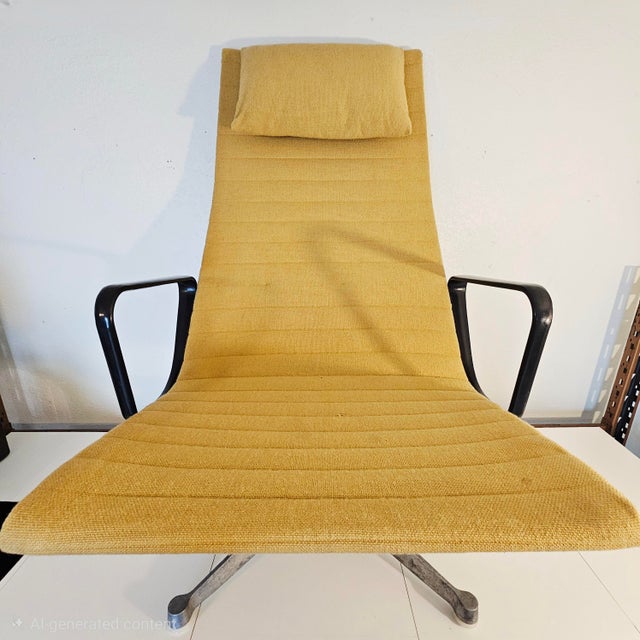 1950's Charles & Ray Eames for Herman Miller Aluminum Group Recliner & Ottoman — 1st Generation / Patent Pending For Sale In Dallas - Image 6 of 10