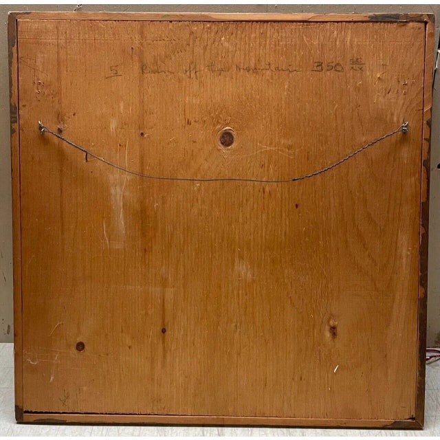 1975 Jack Sures 'Rain Off the Mountain' Earthenware Clay Plaque - Canada Master For Sale - Image 4 of 13