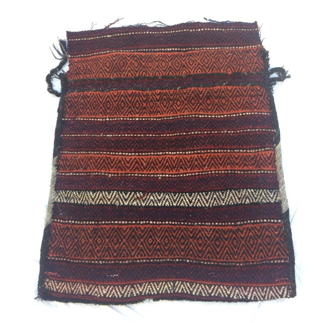 Turkish Wool Saddlebag For Sale - Image 4 of 7