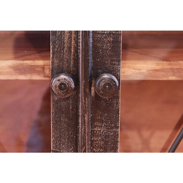 Greenview Charcoal Collection: Solid wood furniture with distressed charcoal paint finish Charcoal color finish Metal...