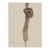 Vintage French Fashion Art Print – Neutral Brown Fashion Illustration, 12" X 16" For Sale