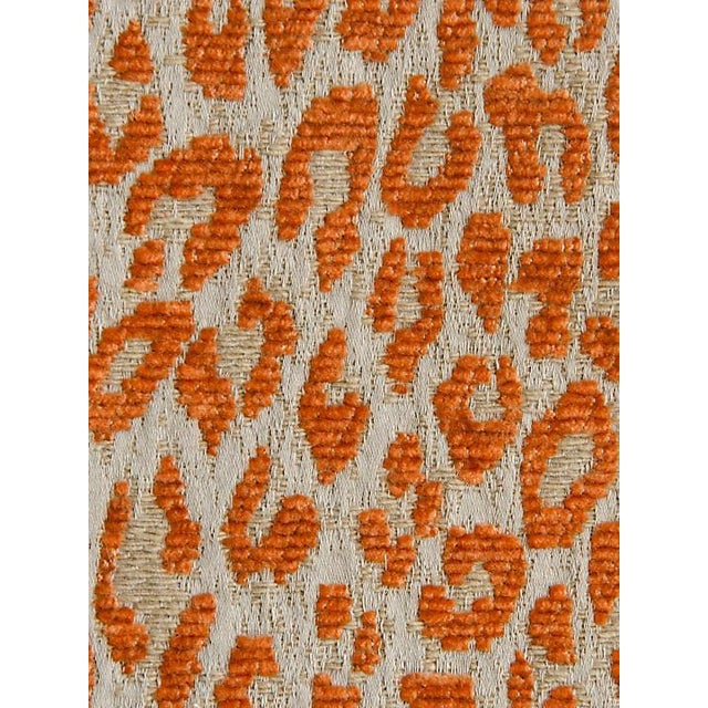 Sample, Scalamandre Leopard Orange Koi Fabric Chairish