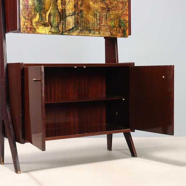 Vintage Bar Cabinet in Mahogany, 1960s For Sale - Image 4 of 13