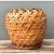 Vintage Woven Rattan Floor Basket For Sale - Image 9 of 12