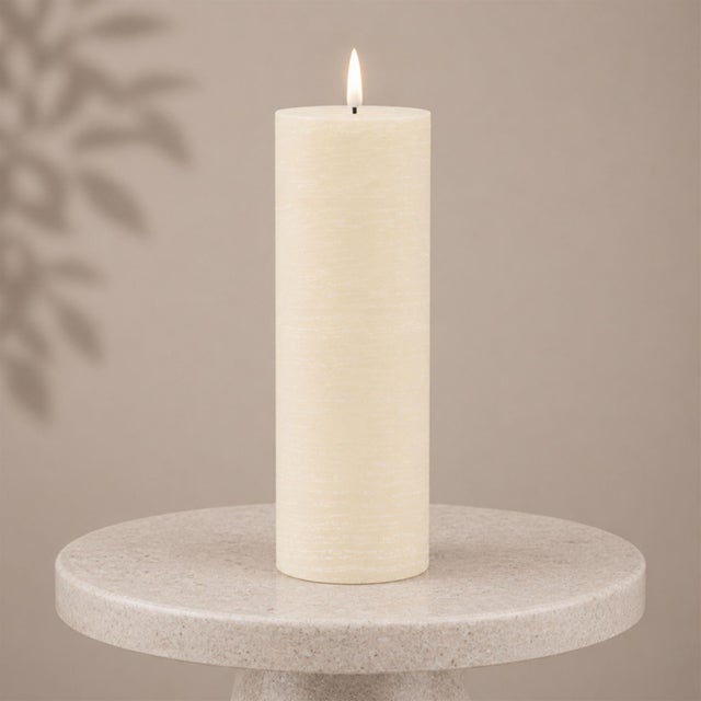 Bring a touch of elegance and safety to your space with the FIA Wick Ivory Pillar Candles. Featuring FIA Wick technology,...