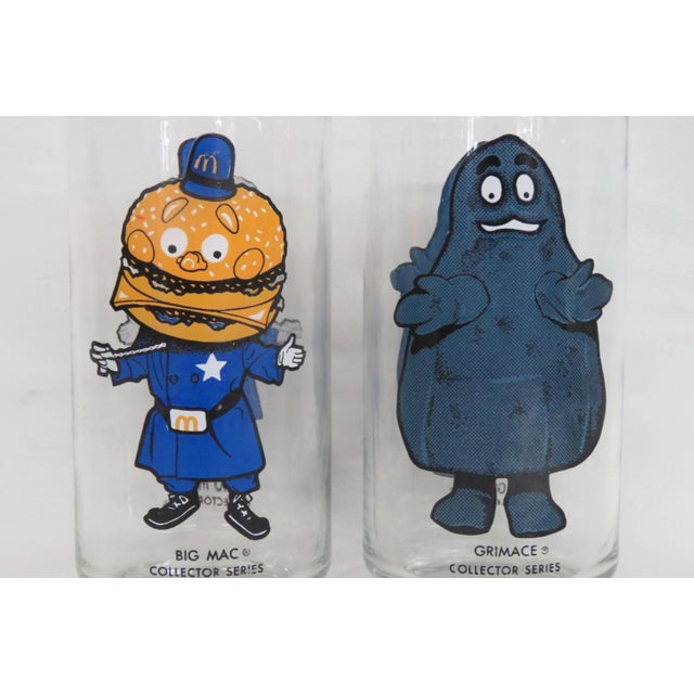 1977 McDonalds Collector Series 2pc Drinking Glasses Big Mac and Grimace For Sale - Image 11 of 12
