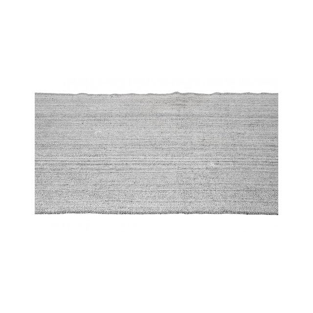 Vintage Gray Modern Kilim Runner - 3`0″ X 12`0″ For Sale - Image 4 of 6