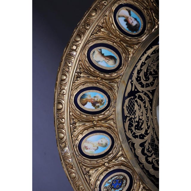 Imperial Center Side Table in Porcelain & Sevres Style Bronze For Sale - Image 12 of 18
