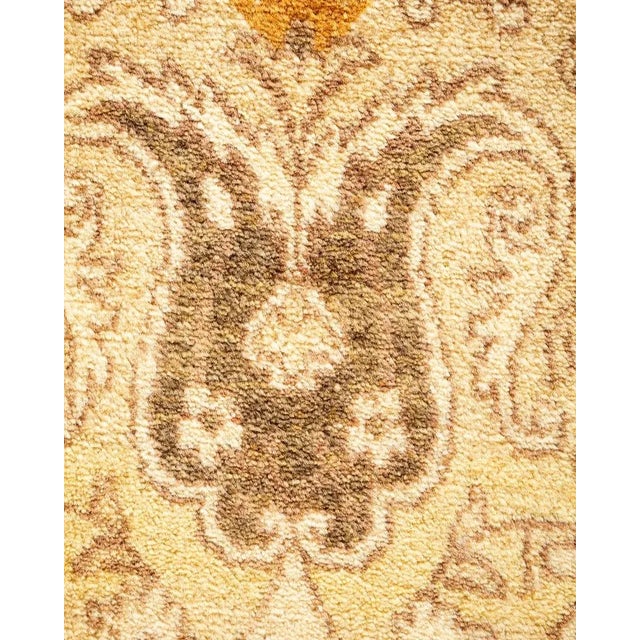 Traditional Mogul, One-of-a-Kind Hand-Knotted Area Rug in Green, 6' 1" x 9' 3" For Sale - Image 3 of 8