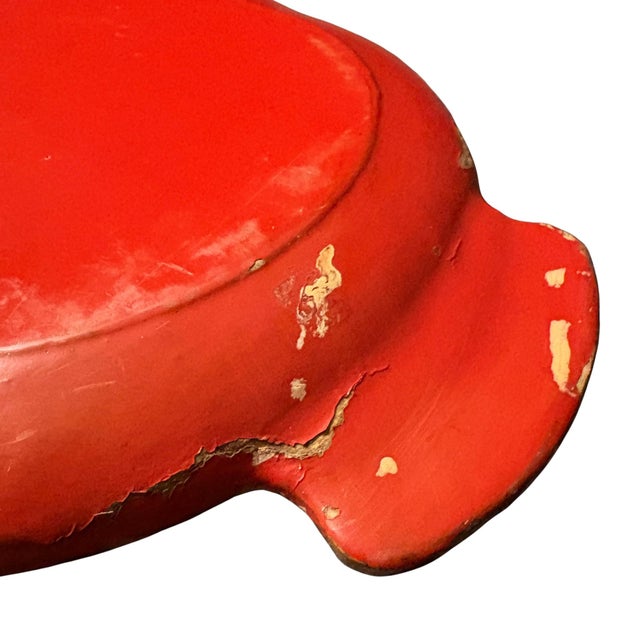 Paint Japanese Papier-Mâché Lacquer Tray C. 1920s For Sale - Image 7 of 8