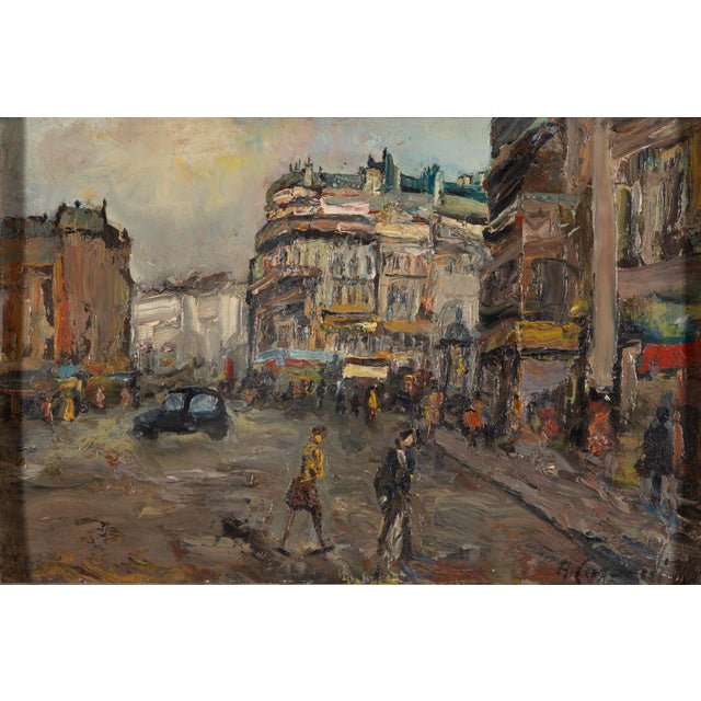 Adolfo Carducci, Paris Street Scene, Oil Painting For Sale - Image 15 of 15