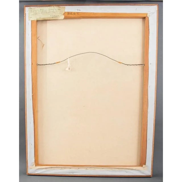 Yellow Terryl Best "Ribbons Viii" Oil on Canvas For Sale - Image 8 of 9