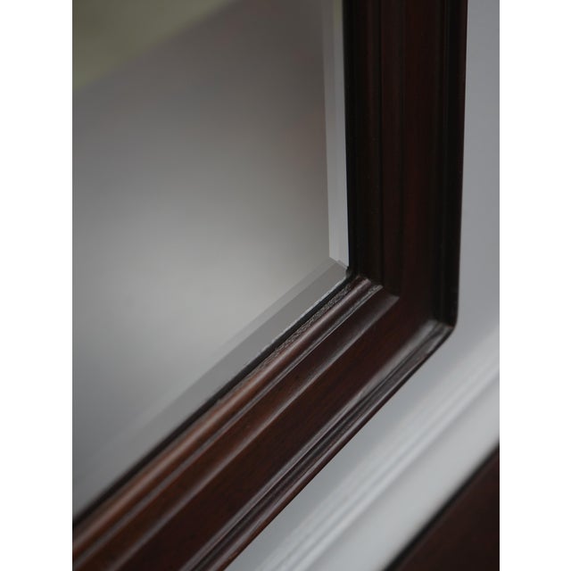 Drexel Heritage 18th Century Mahogany Double Dresser W. 2 Mirrors For Sale - Image 13 of 18