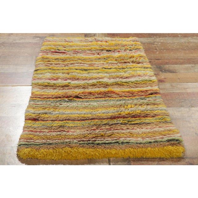 Textile Vintage Swedish Rya Rug - 02'07 X 04'09 For Sale - Image 7 of 9
