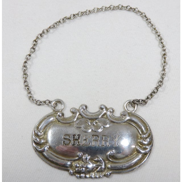 Sterling Silver Liquor Decanter Labels Set of 3 Chairish