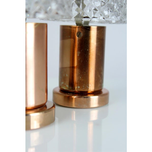 Copper Table Lamps from Kamenicky Senov, 1970s, Set of 2 For Sale - Image 9 of 14