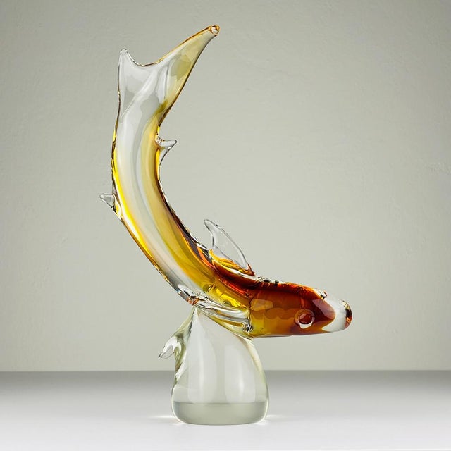 Original Murano Glass Sculpture of Shark by Michele Rossetto, Italy, 1979 For Sale - Image 13 of 14