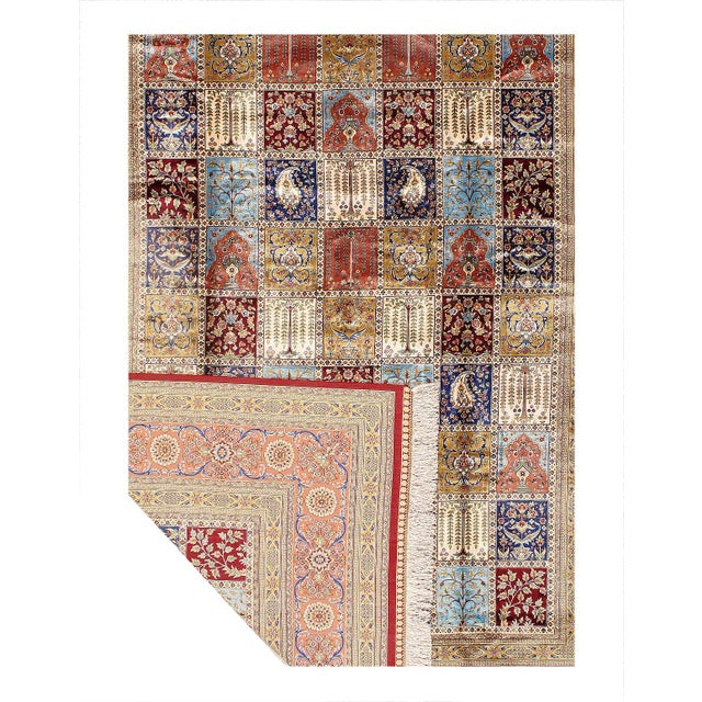 Traditional Pasargad DC Exquisite Design Paris Palace Fine Power Loom v. Silk Rug For Sale - Image 3 of 3