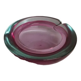 Murano Crystal Ashtray, Italy, 1970s For Sale