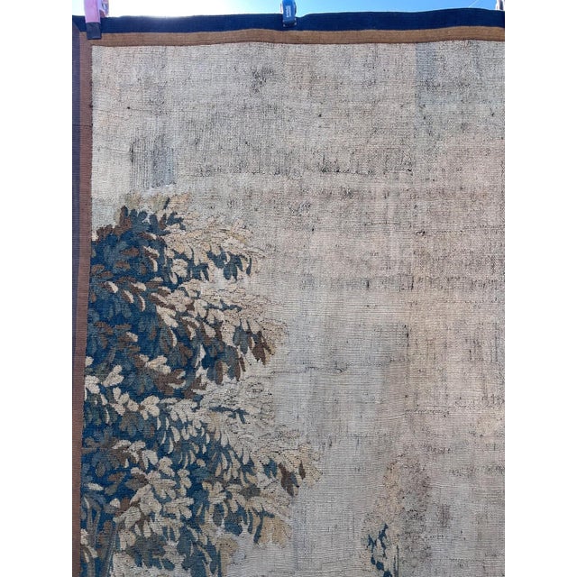 Green Pair of 18th Century Tapestry For Sale - Image 8 of 13