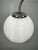 1940s Vintage Art Deco Chrome Floor Lamp with Opaline Globe and Side Table, 1940s For Sale - Image 5 of 11