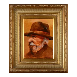 Vic Riesau "Sodbuster" Oil Painting