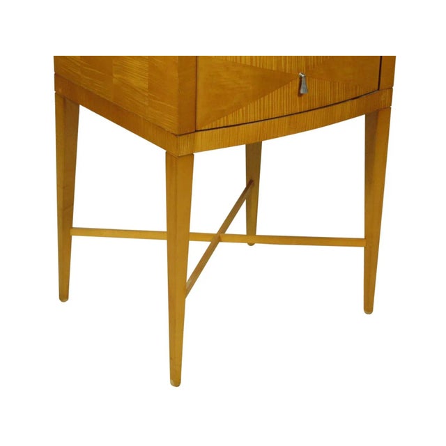 Tan 1980s Modern Tiger Maple Chest by Baker For Sale - Image 8 of 12