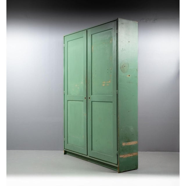 Wood Large Industrial Cabinet, 1950s For Sale - Image 7 of 18