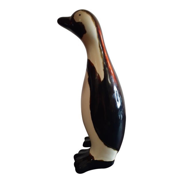 1980s Ceramic Penguin Figurine For Sale