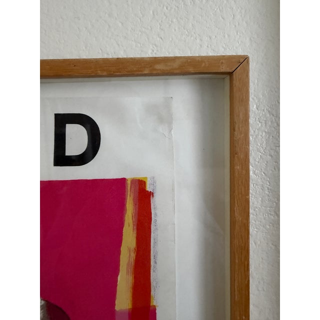 Abstract Paul Guiramand - French Framed Mid Century Gallery Poster - 1969 For Sale - Image 3 of 6