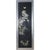 Late 20th Century Vintage Chinoiserie Four-Panel Folding Screen – Hand-Painted Floral Motif With Silver Faux Bamboo Frame For Sale - Image 5 of 15