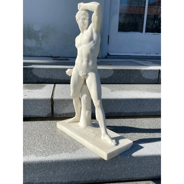 Antique Grand Tour Male Marble Sculpture For Sale - Image 11 of 13