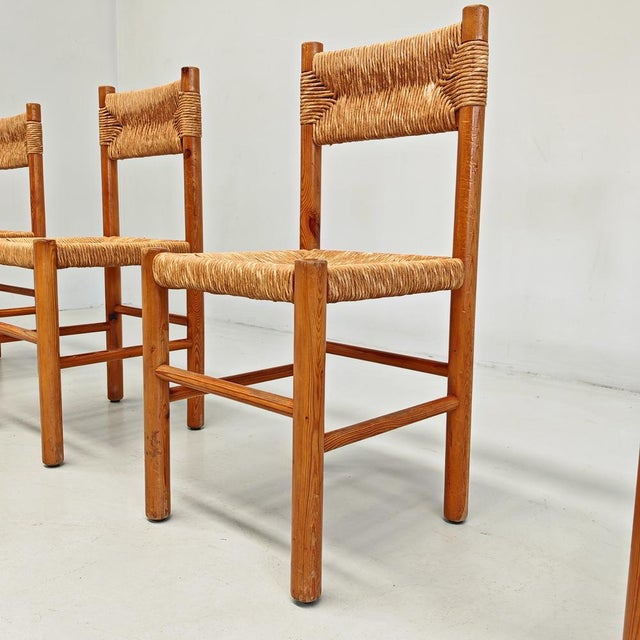 Chairs in Fir Wood and Rope by Raffaello Biagetti from Atelier Biagetti, 1970s , Set of 4 For Sale - Image 10 of 18