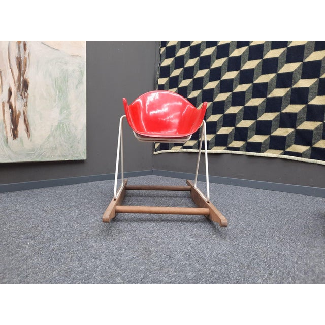 Postmodern Children's Rocking Chair by Walter Papst for Wilkhahn, 1950s For Sale - Image 3 of 15