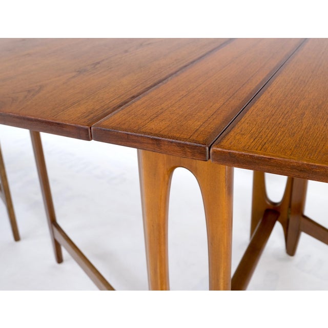 Teak Danish Mid-Century Modern Banquet Dining Gate Leg Maria Table 2pcs - A Pair For Sale - Image 10 of 12