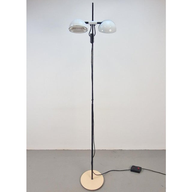 Black Vintage White Floor Lamp from Valenti Milano, Italy, 1970s For Sale - Image 8 of 18
