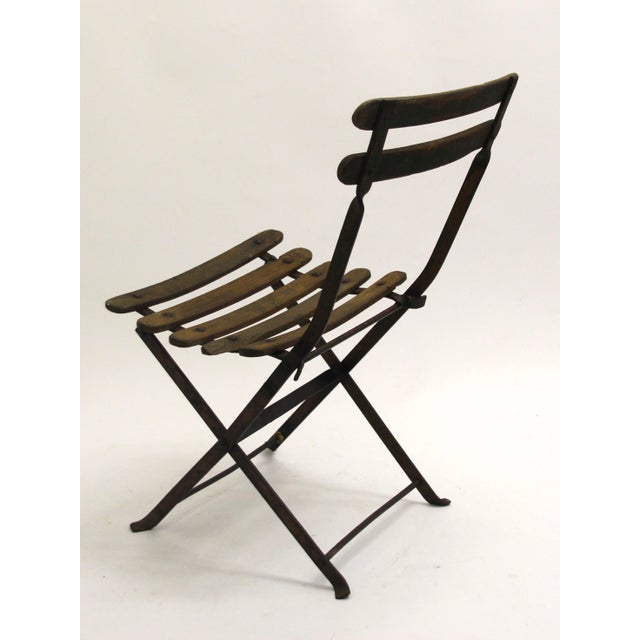 French Childrens Garden Folding Chair, 1930s For Sale - Image 4 of 7