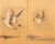 Wood Japanese Meiji Four Panel Screen Ducks and Geese in Flight For Sale - Image 7 of 18