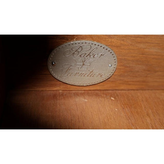 1990 Baker Furniture Stately Homes Mahogany Georgian Style Drop Secretary Desk For Sale - Image 13 of 18