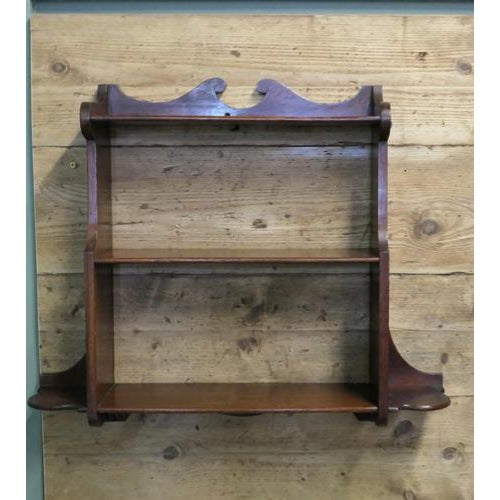 Arts and Crafts Wall Hanging Shelves This charming little shelf unit has 3 shelves in all with a decorative gallery along...