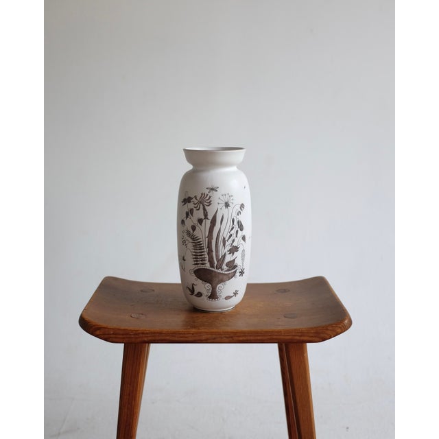 Mid-Century Modern 1960s Stig Lindberg Ceramic Grazia Vase For Sale - Image 3 of 4