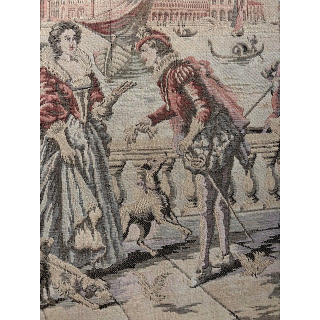 Rustic European Antique Italian Tapestry For Sale - Image 3 of 9