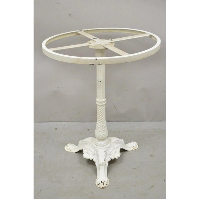 Early 20th Century Pierre Ouvrier & E Ringuet Paris French Cast Iron Bistro Pedestal Table Base For Sale - Image 10 of 10