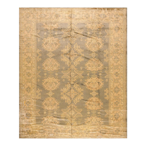 Early 20th Century Turkish Oushak Carpet ( 10' x 12'1'' - 305 x 368 )