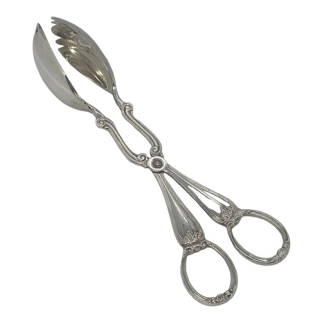 Late 20th Century Gorham Glossy Silver Plate Heritage OnePiece Salad