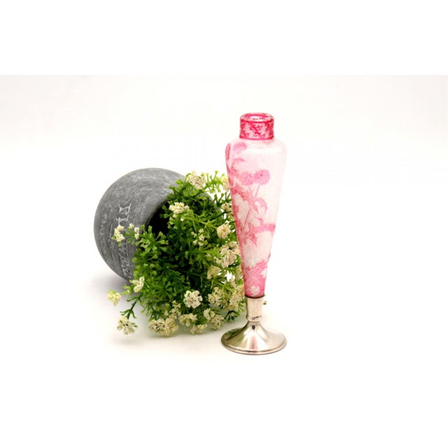 Glass Jar with Acid-Etched Reliefs For Sale - Image 6 of 6
