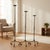 The Ornate Node Trio: Floor Candelabra Set ️ Bring the charm of a Parisian apartment to your home with this Hand-Forged...