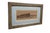 Antique Louis Kinney Harlow / John Millspaugh panoramic country etching featuring a view of cottages and a church steeple...